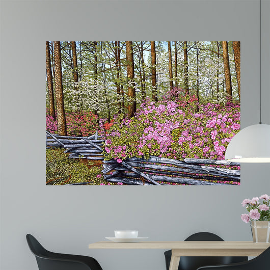 Rail Fence Wall Decal