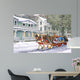 Red Sleigh Wall Decal