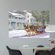 Red Sleigh Wall Decal