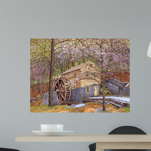 Rice Grist Mill Wall Decal