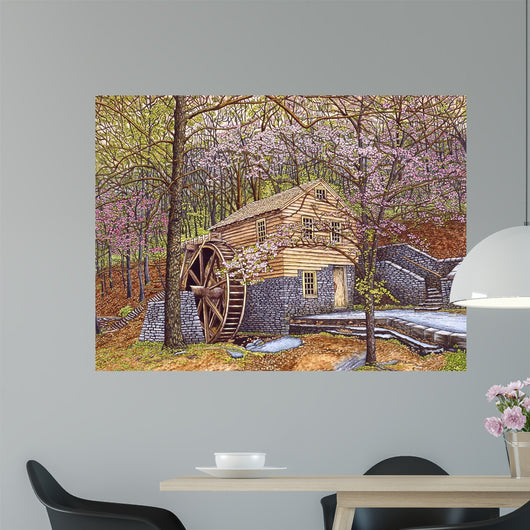 Rice Grist Mill Wall Decal