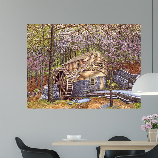 Rice Grist Mill Wall Decal