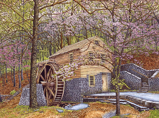 Rice Grist Mill Wall Decal