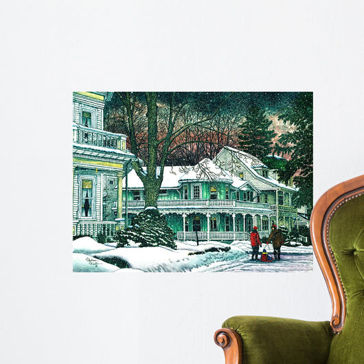 Ride Snow Wall Decal