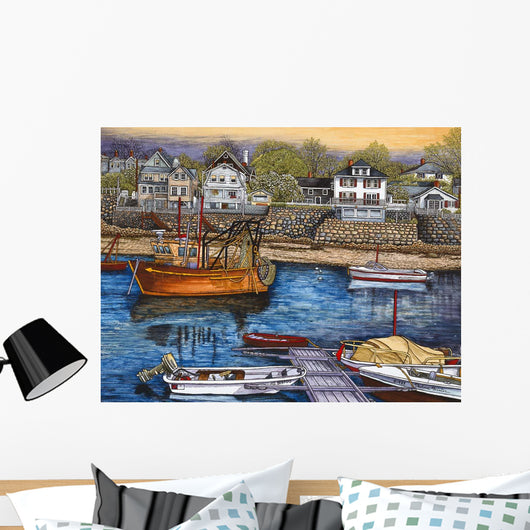Rockport Harbor Wall Decal