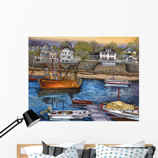 Rockport Harbor Wall Decal