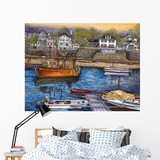 Rockport Harbor Wall Decal