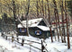 Snow Covered Cabin Wall Decal