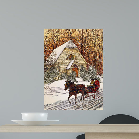 Snowy Evening Wall Decal