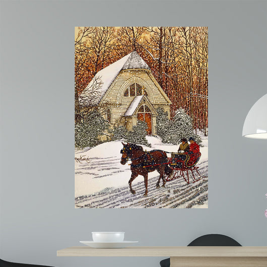 Snowy Evening Wall Decal