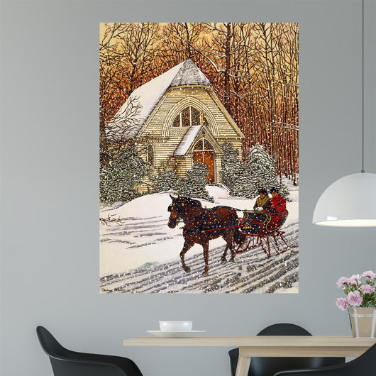 Snowy Evening Wall Decal