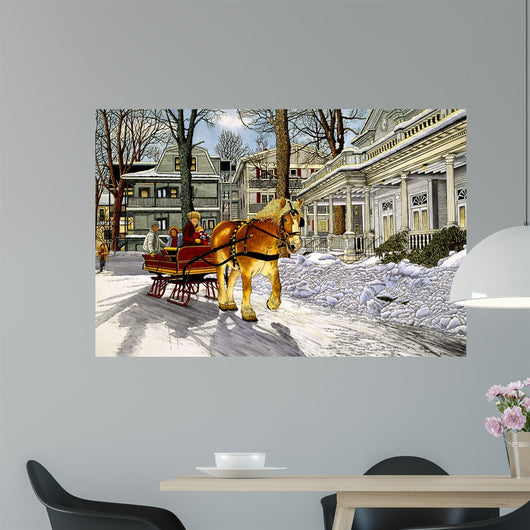 Sunny Sleighride Wall Decal