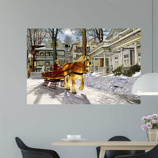 Sunny Sleighride Wall Decal