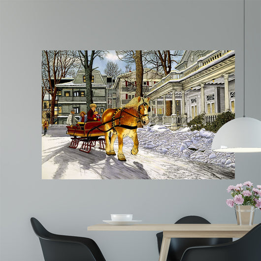 Sunny Sleighride Wall Decal