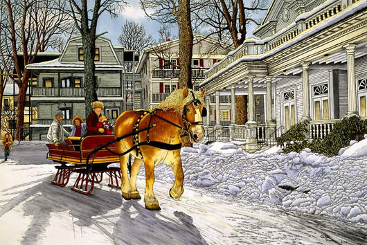 Sunny Sleighride Wall Decal