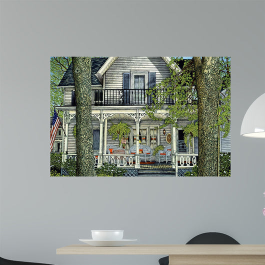 Wicker and Ferns Wall Decal