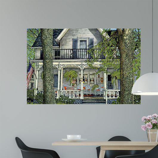 Wicker and Ferns Wall Decal