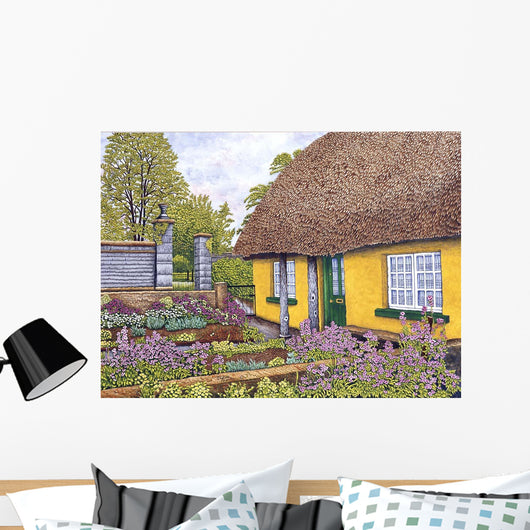 Yellow Cottage Wall Decal