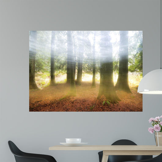 Blurred Trees Wall Decal