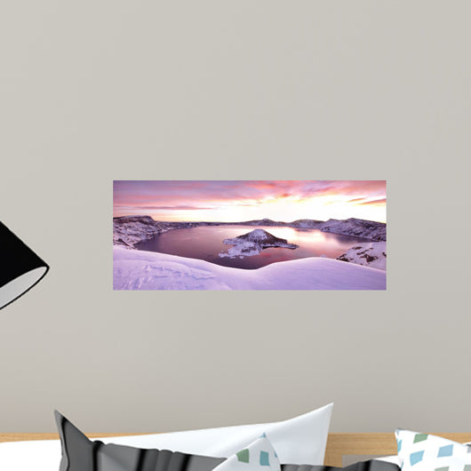 Crater Lake Pano 4 Wall Decal
