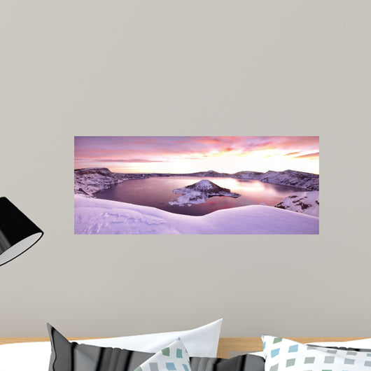 Crater Lake Pano 4 Wall Decal