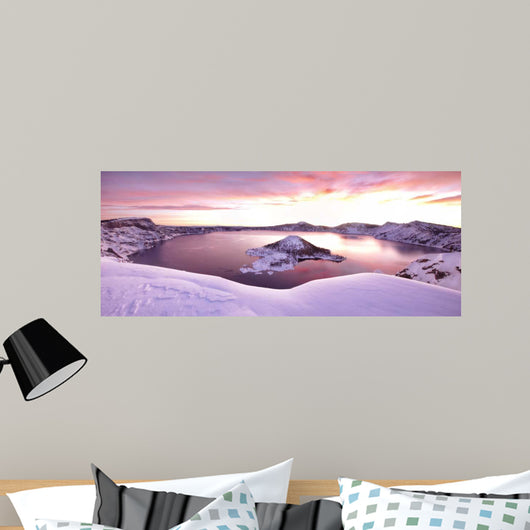 Crater Lake Pano 4 Wall Decal