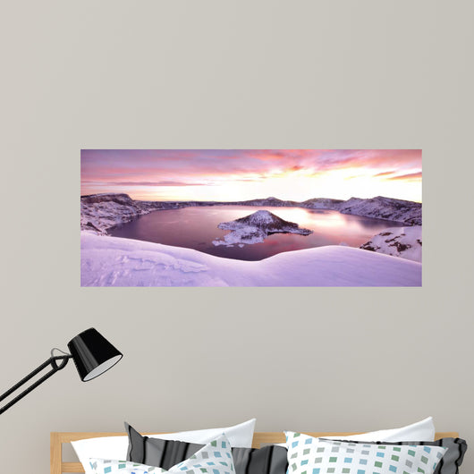Crater Lake Pano 4 Wall Decal