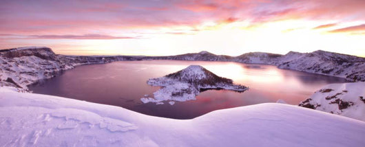 Crater Lake Pano 4 Wall Decal