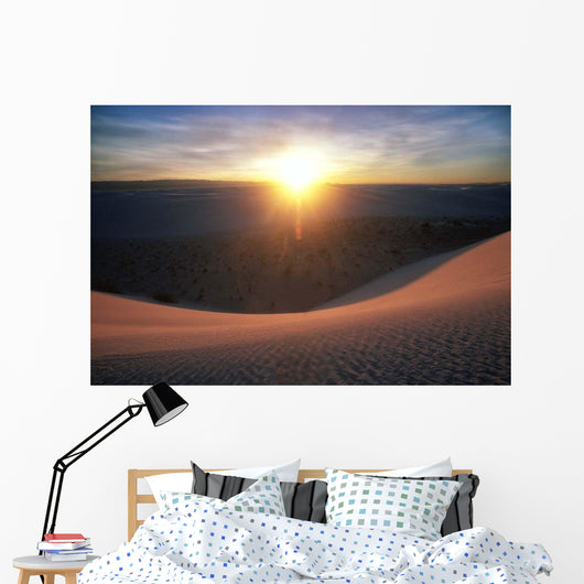 Curved Dune Spot Removed Wall Decal