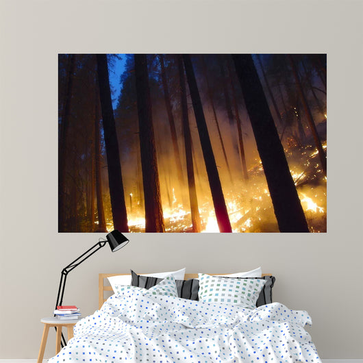 Burning Forest Wall Decal