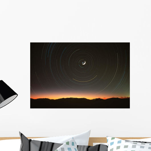 Moon North Star Wall Decal