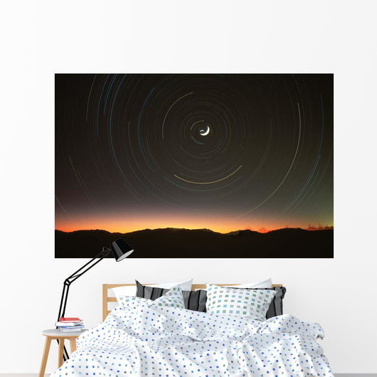 Moon North Star Wall Decal