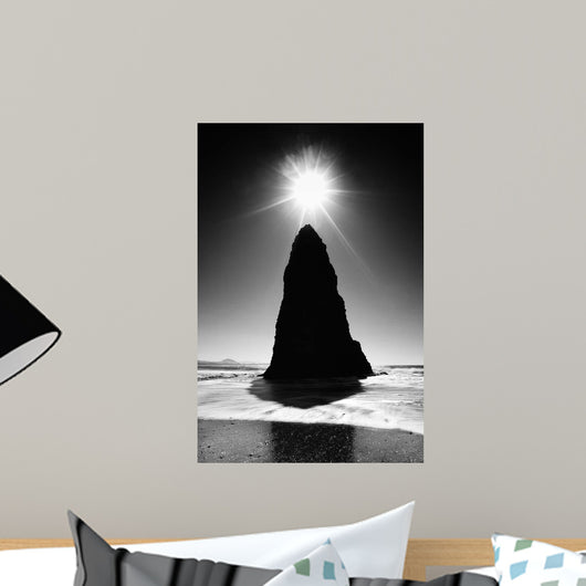 Rock Pillar Sun Wall Decal