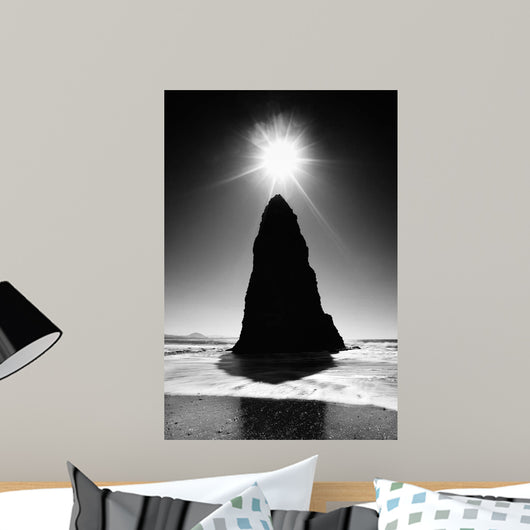 Rock Pillar Sun Wall Decal
