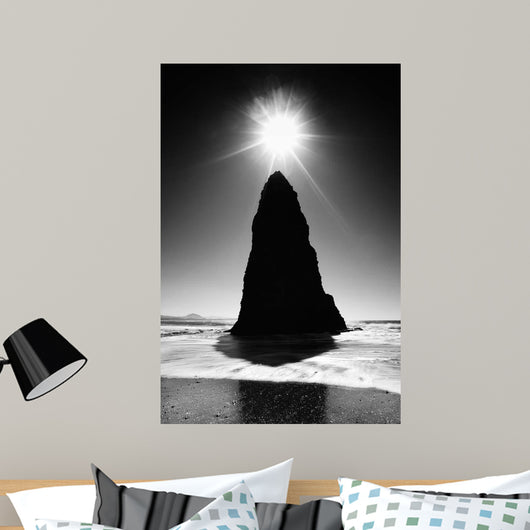 Rock Pillar Sun Wall Decal