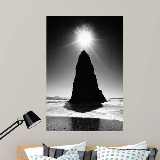 Rock Pillar Sun Wall Decal