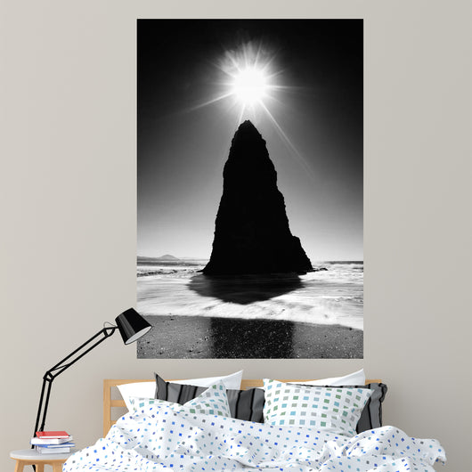Rock Pillar Sun Wall Decal