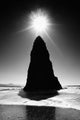 Rock Pillar Sun Wall Decal