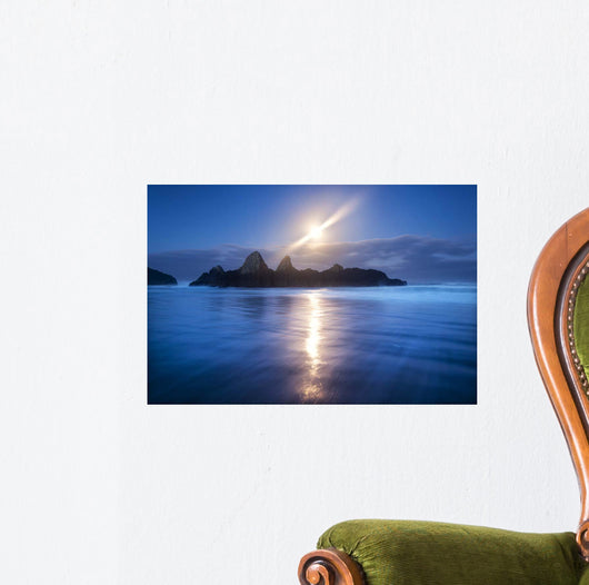 Seal Rock Vert Moon Wall Decal