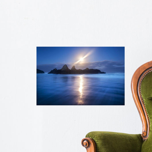 Seal Rock Vert Moon Wall Decal