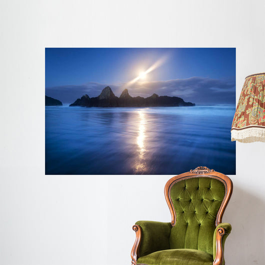 Seal Rock Vert Moon Wall Decal