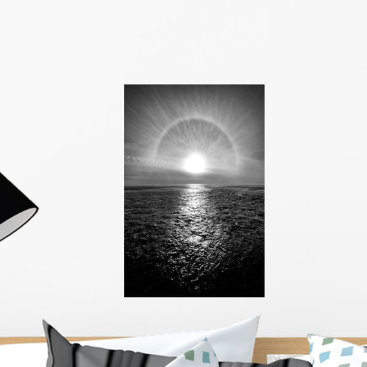 Sun Halo Streak Silver Wall Decal