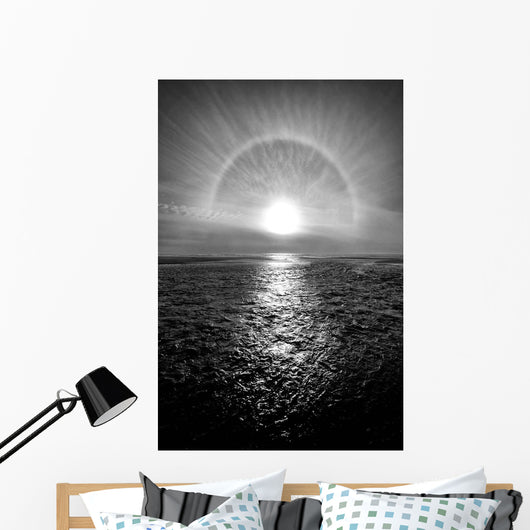 Sun Halo Streak Silver Wall Decal