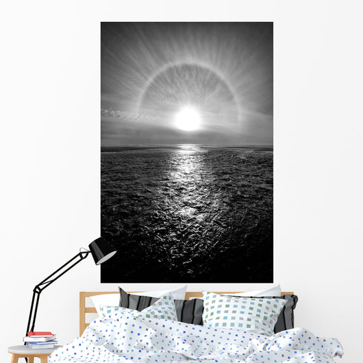Sun Halo Streak Silver Wall Decal