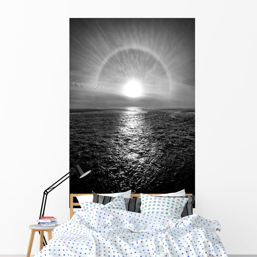Sun Halo Streak Silver Wall Decal