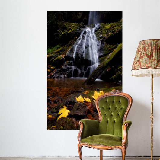Waterfall Maple Leaves Wall Decal