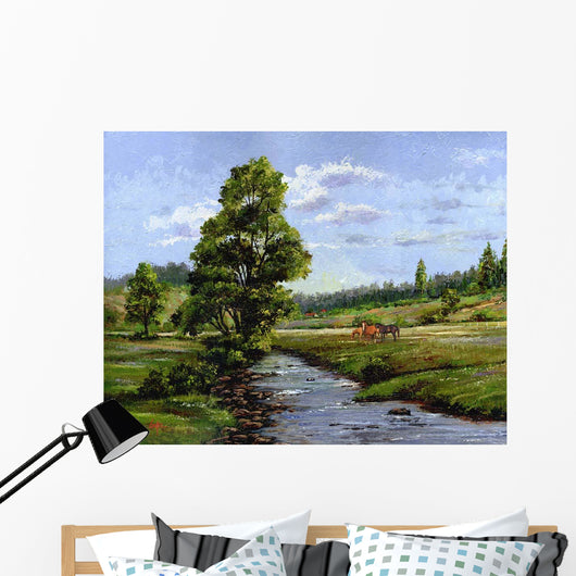 Meadow Horses Wall Decal