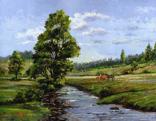 Meadow Horses Wall Decal