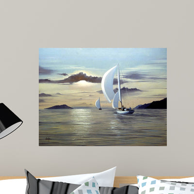 41 Wall Decal shown on a wall