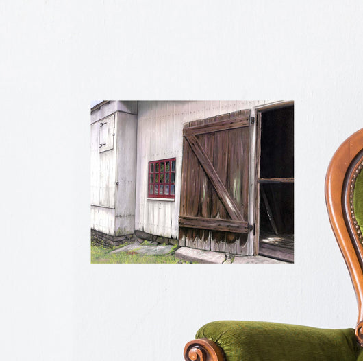Old Barn Door Wall Decal